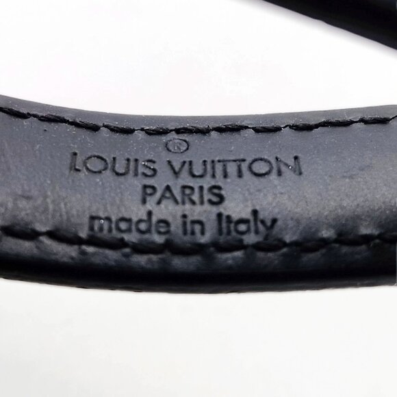 Louis Vuitton Dragonne Keychain Monogram Eclipse Leather Bag Charm Key Holder - Picture 4 of 6